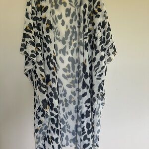 Leopard Print Kimono Cardigan